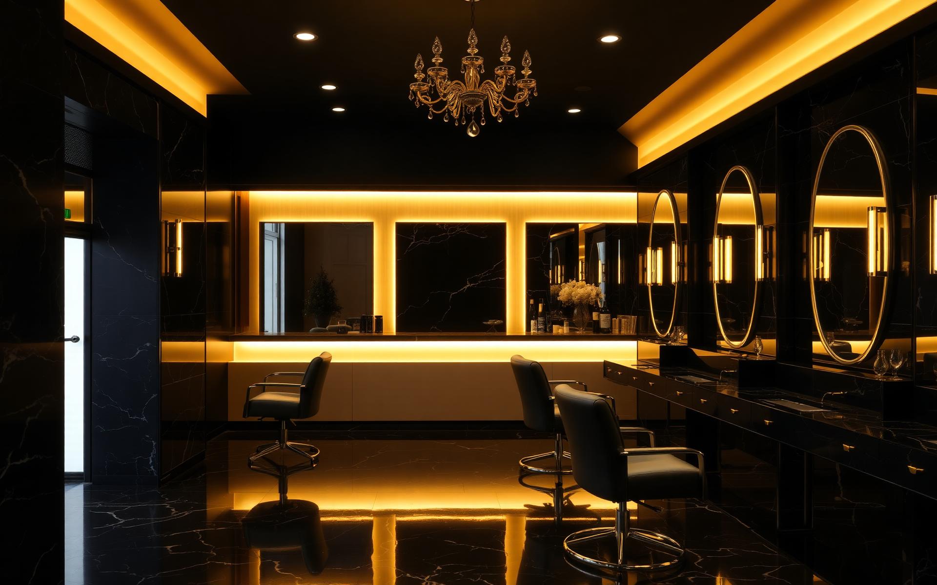 Luxury beauty salon interior